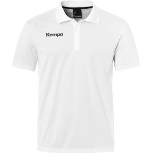 Kempa Poly Poloshirt Wit Maat 152