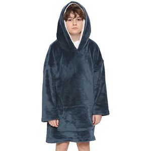 Oversized Meisjes Jongens Hoodie Deken Super Zacht Fleece Kangoeroe Zak Comfortabel Warm