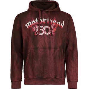 Motörhead Warpig Flames Heren Trui met capuchon - donkerrood - S