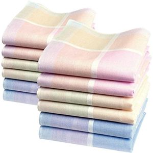 Kleine scherpe zakdoeken in verschillende kleuren - 28cm x 28cm