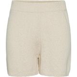 Pieces Broek Pcarisa Hw Knit Shorts 17148798 Raw Cotton Dames Maat - M