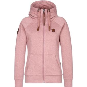 Naketano Damen Hoodie Brazzo 1801-0301 Schmutzmuschi Pink Melange-XL