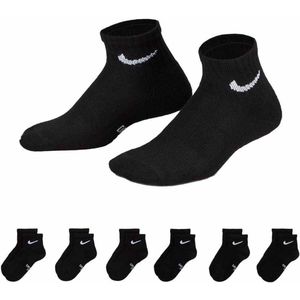 Nike - Dri-FIT Performance Basics - Sokken - Zwart Wit - 6-Pack