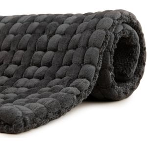 Heckettlane Badmat Vellutato - Badkamermat - Antislip tapijt - 60x60 - Grijs