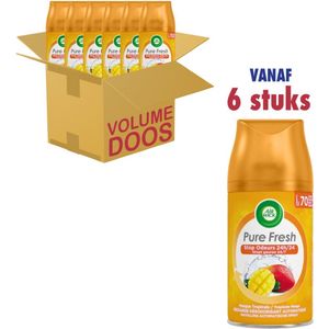 Airwick Luchteverfrisser Navulling Pure Fresh Tropische Mango 6 x 250ml - Voordeelverpakking