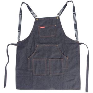 Apron Breathable Waterproof Denim Apron Sleeveless Black for Men for Bar