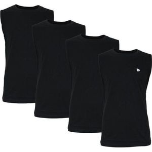 4-Pack Donnay - T-shirt zonder mouw (Stan) - Sportshirt - Heren - Black (020) - maat S