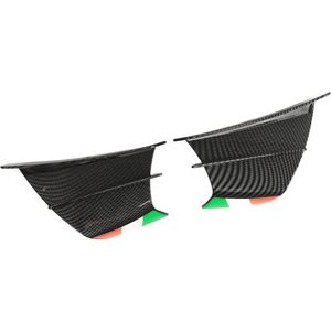 Winglet UV-bestendig Drag Reducer Motor Zijspoiler 2 Stks Slijtvast voor Motor - Glanzende koolstofvezelstijl .