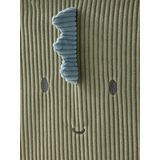 Vertbaudet - Set van 2 - Opbergbakken - Ribfluweel - Minisaurus - 29 x 29 x 29 cm