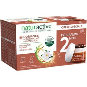 Naturactive Doriance Zelfbruiner & Bescherming Set van 2 x 30 Capsules + Gratis Armbandje