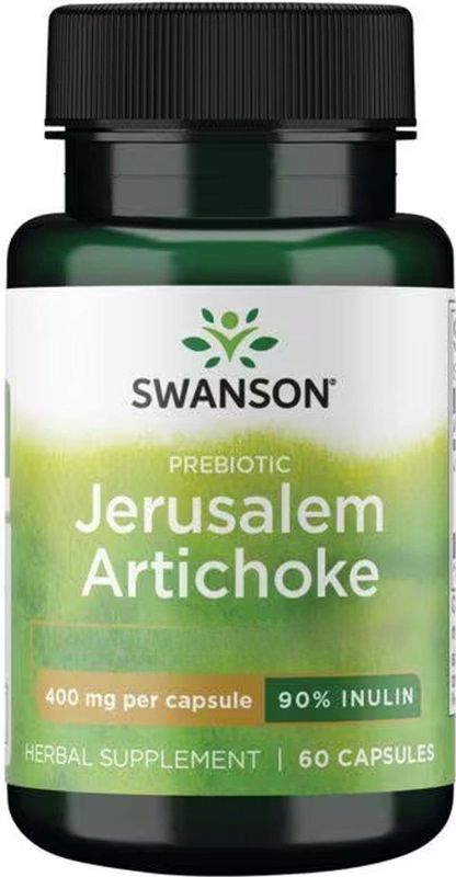 Swanson - Aardpeer - Voedingssupplement - 60 Capsules - Gestandaardiseerd tot 90% Inuline