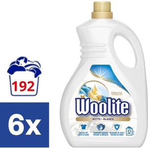 Woolite - Vloeibaar Wasmiddel - Witte Was - 6 x 1.9 l - 192 Wasbeurten