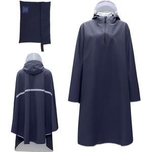 Waterdichte Regenponcho Fiets - Herbruikbare Hooded Regen Capes - Outdoor Fietsen Wandelen Camping - Gratis Maat