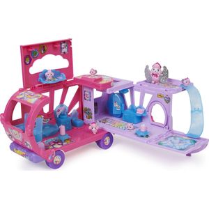 Hatchimals CollEGGtibles Rainbow-cation - Transformerende Camper-speelgoedauto met 6 unieke figuren 10 accessoires