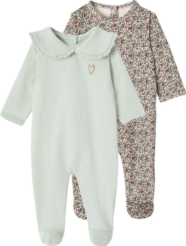 Vertbaudet - Set van 2 Slaappakjes - Fleece - Pasgeborenen