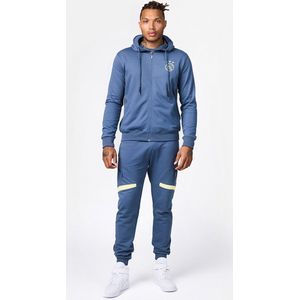 Ajax-hooded sweatvest blauw senior