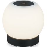 BRILONER - POKA - LED Tafellamp Oplaadbaar - Dimbaar - Glas - Snoerloos - Touch - 3W - zwart - Ø16cm
