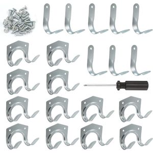 Set van 21 stukken gereedschapshaken voor optimale opslag in garage en tuin