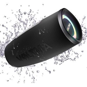Voltma® Melody Bluetooth Speaker - 40 Watt draagbare luidspreker - IPX5 waterdicht met RGB-verlichting - 360° surround sound EQ - Draadloos met TWS pairing - tot 40 uur speeltijd - compatibel met smartphones pc - met SD (Micro SD) AUX en USB-slot