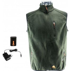 FIRE-PERFORMANCE Verwarmd Vest / Verwarmde Bodywarmer met accu (AJ34) Maat XS, Groen