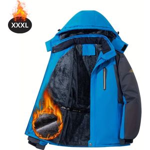 Nivard Skipak - SkiBroek - Skijas - Ski Suit - Wintersport - Heren - Winter - Warm Fleece - Blauw - Maat XXS