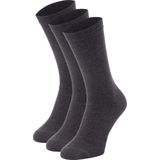 NOMAD® Daily 3 Pack Sokken Maat 35-38 | Donkergrijs | Bio-Katoen | Dames & Heren Sokken | Naadloos | Anti-Geur | Dagelijks gebruik