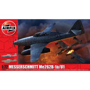 Airfix - Messerschmitt Me262-b1a (Af04062) - modelbouwsets, hobbybouwspeelgoed voor kinderen, modelverf en accessoires