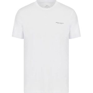 Armani Exchange Basic Korte Mouwen Ronde Nek T-shirt Wit XS Man