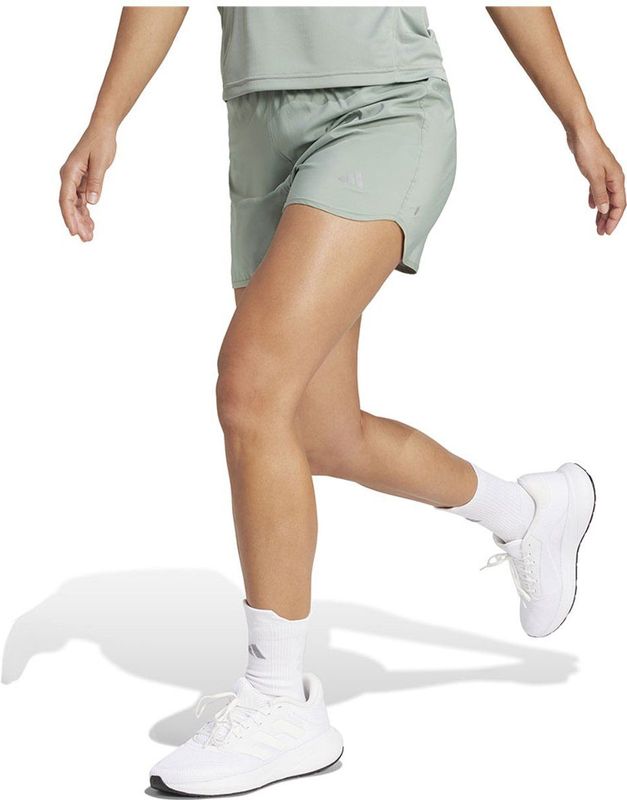 Adidas Run It 3´´ Korte Broek Groen L Vrouw