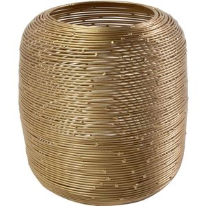 Lantaarn windlicht Ijzer ayla goud h16 d16cm