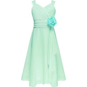 Feestelijke meisjesjurk van chiffon voor bruiloften en feestjes