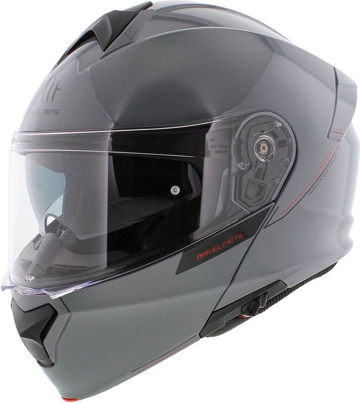 MT - Genesis - Scooterhelm - Glans Grijs - ECE-22.06 Goedkeuring