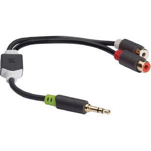 Konig 3,5mm Jack (m) - Tulp (v) stereo audio adapter kabel - 0,20 meter