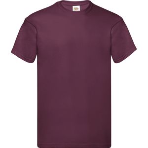 Donker Rood 2 Pack t-shirt Fruit of the Loom Original maat 3XL