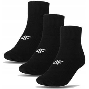 4F Sportsokken voor Kinderen - Zwart, 3-Pack, Maat 38-40
