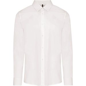 Kariban Herenoverhemd in popeline met lange mouwen K513 - White - 3XL
