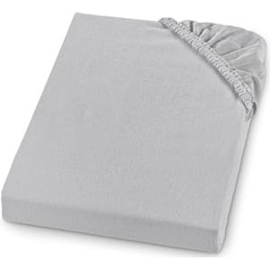 Dik Flanellen Hoeslaken - 100% Katoen - Geschikt voor Matrassen tot 23 cm - Wasbaar tot 60 Graden - 180 x 200 cm - Grijs