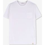 T-shirt - Wit - Met Borstzakje