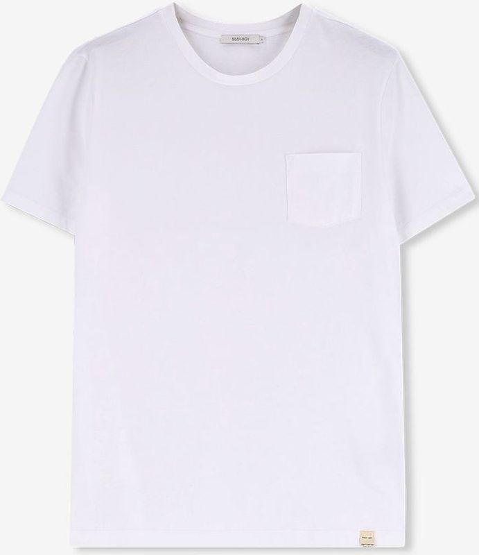 T-shirt - Wit - Met Borstzakje