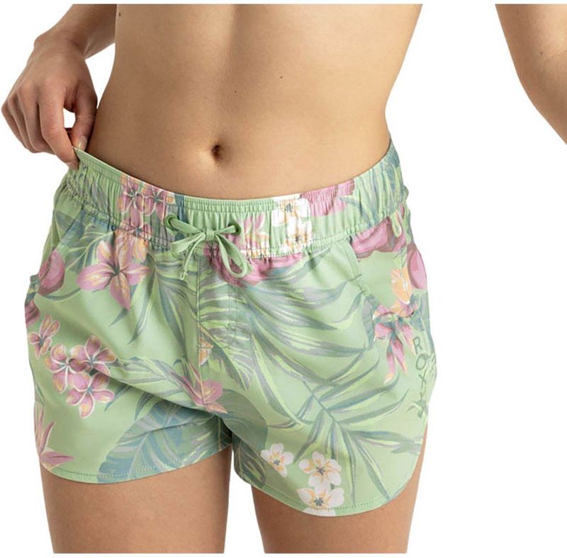 Roxy - Into The Sun - Zwembroek - Groen - 2 inch Boardshort