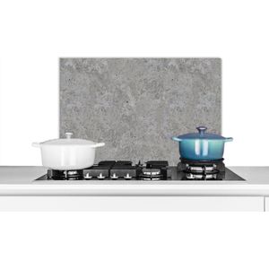 Spatscherm keuken 60x40 cm - Kookplaat achterwand Patroon - Cement - Beton print - Muurbeschermer - Spatwand fornuis - Hoogwaardig aluminium