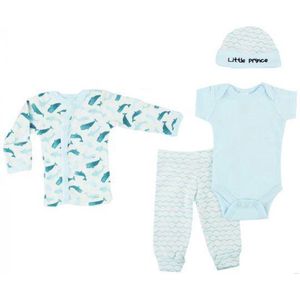 Soft Touch Kledingset Whale Jongens Polyester Wit/blauw 5-delig