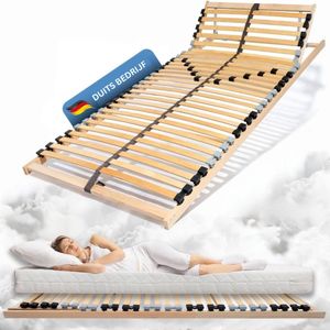 Bedbodem - 7 Comfortzones - Instelbare Hardheidsgraad - Berken en Beuken - Inclusief Gereedschap