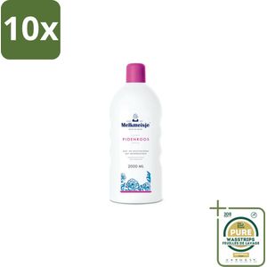 10 x Melkmeisje - Bad & Douche - Pioenroos Geur - Verzorgend & Hydraterend - 2000 ml - Grootverpakking - Douchecrème - Badcrème - Melkproteïnen - Huidverzorging - Vochtregulering