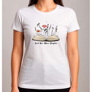 Just one more Chapter - T Shirt - BookLover - Cute - PositiveVibes - BookAddict - Boekenliefde - Vibes - IkLees - Boekenworm