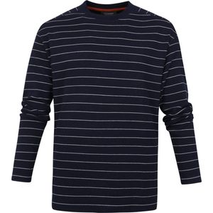 Scotch and Soda - Pullover Waffle Donkerblauw - Heren - Maat L - Comfort-fit