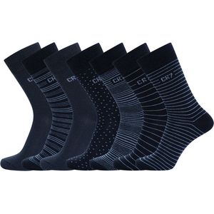 CR7 - Huissokken - Blauw - 7 Paar - Slijtvast Katoen