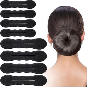 Zeynomax - Haarbroodjesmaker voor kinderen - 8 stuks - Flexibele herbruikbare krultang - Haarclips - Magische Hair Bun Maker - Lang haar accessoires - Franse twist - Haarknot - Voor meisjes en vrouwen