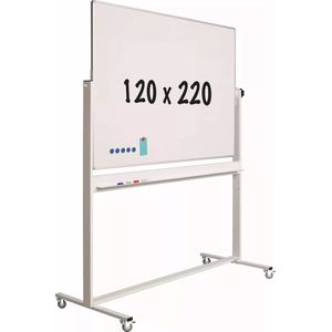 Mobiel whiteboard Solid PRO Rickie - Kantelbaar - Weekplanner - Maandplanner - Jaarplanner - Dubbelzijdig en magnetisch - 120x200cm