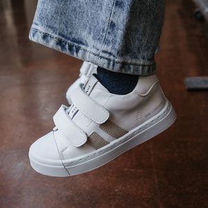 Klittenbandschoenen | Meisjes, jongens | WHITE | Leer | Shoesme | Maat 33